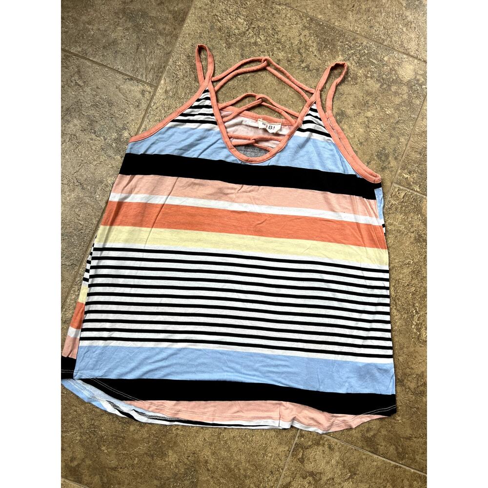 BiBi Color Block Strap Tank, Women's size S